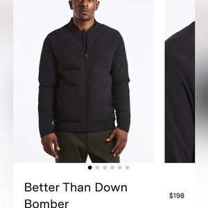Public Rec “Better Than Down” bomber jacket